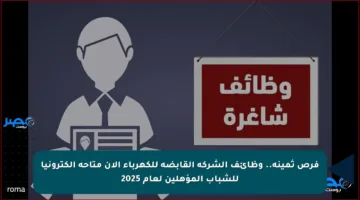 فرص ثمينة.. وظائف الشركة القابضة للكهرباء الآن متاحة إلكترونيا للشباب المؤهلين لعام 2025